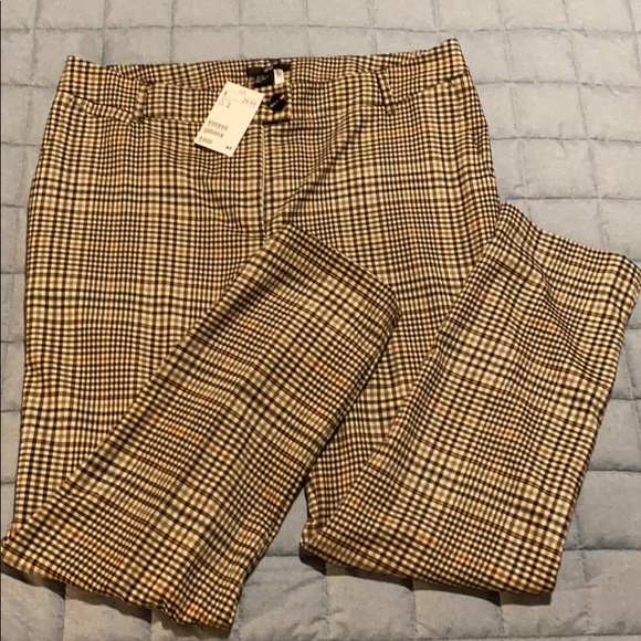 H&M Pants - H&M Plaid Cropped Trouser